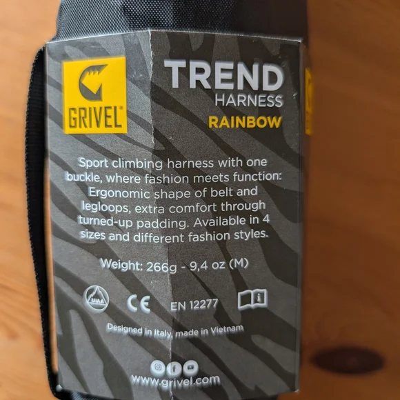 Grivel Trend Climbing Harness - Rainbow Color - Picture 3 of 4